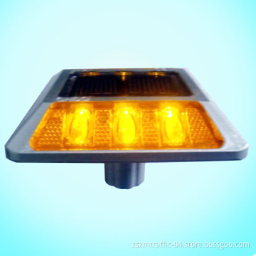 Amber Color Glass Tempered Cat Eye Road Stud / Road Reflector / Glass Road Stud